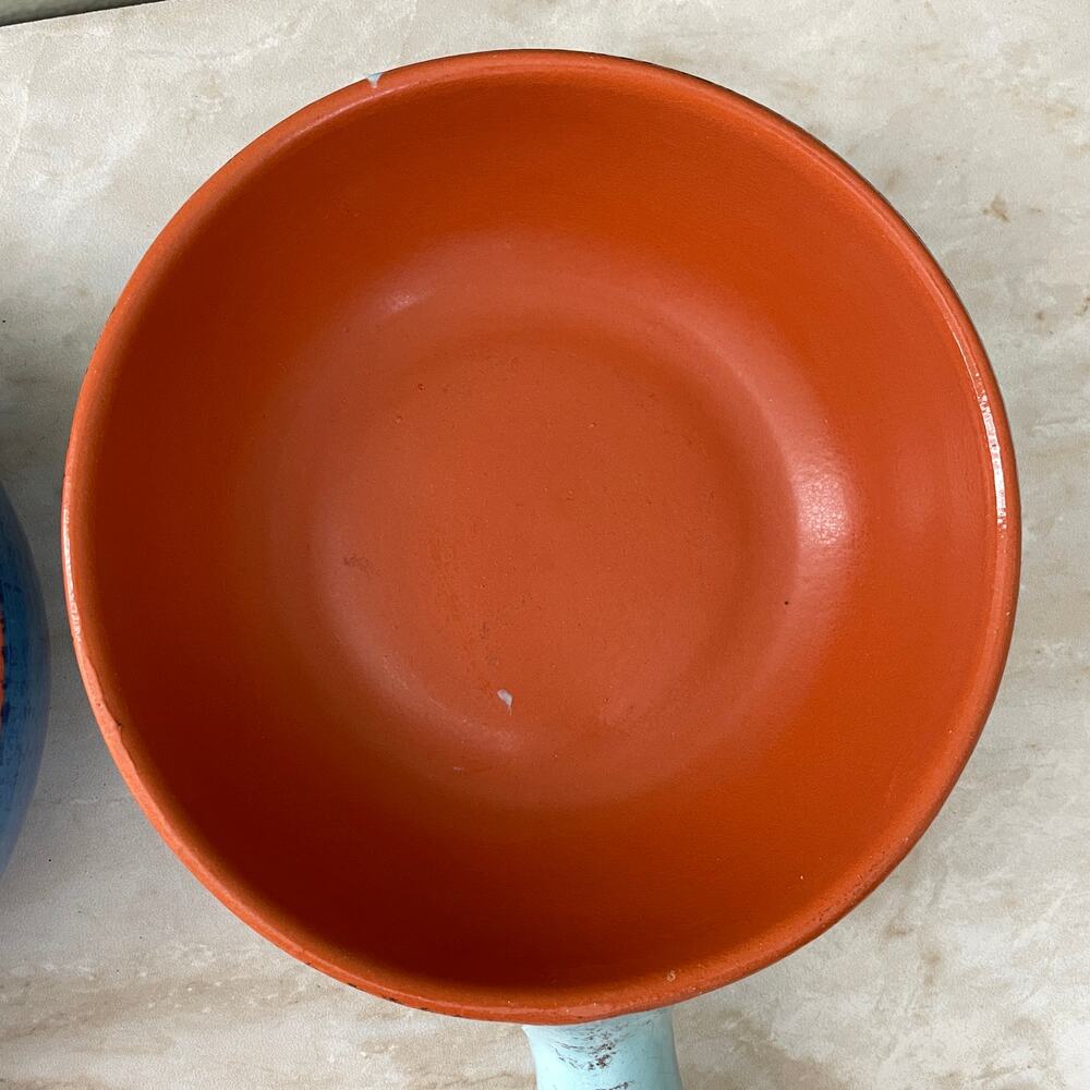 Vintage Set of De Silva Terracotta Soup Dishes - Made in Italy 1980s Bakeware - Picture 9 of 10